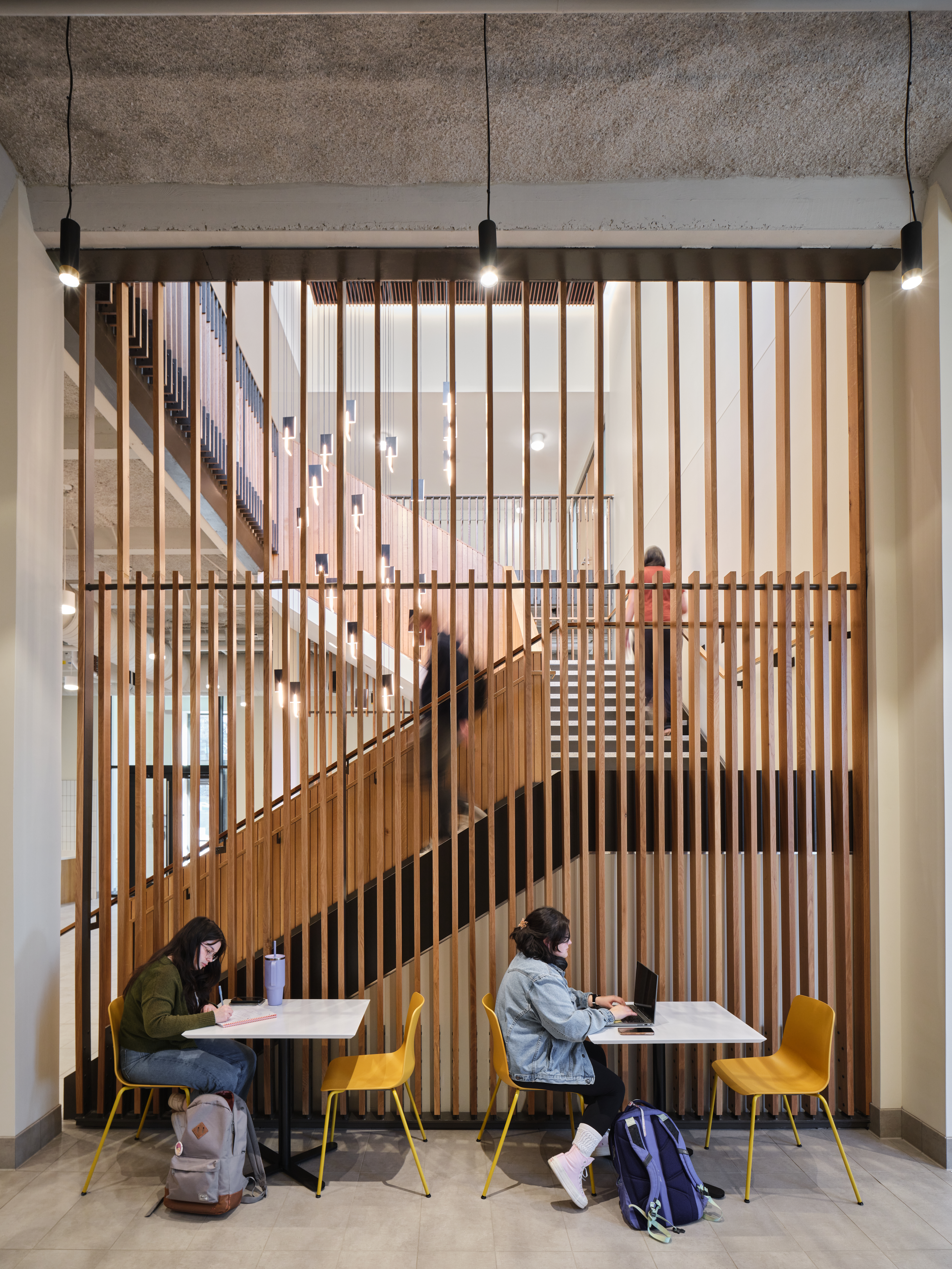 students studying