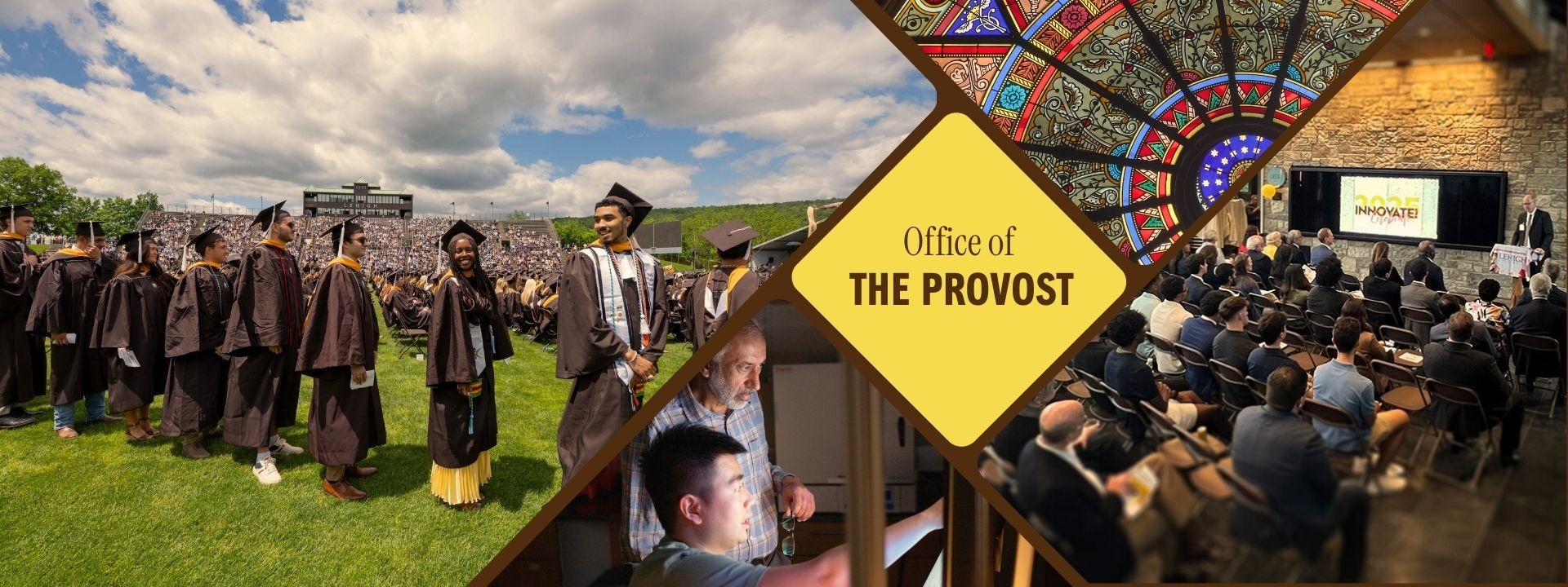 collage of academic images at Lehigh University